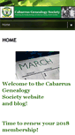 Mobile Screenshot of cabarrusgenealogysociety.org